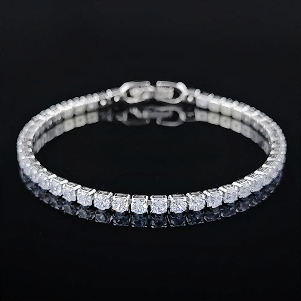 Gold Silver Color Tennis Bracelets Bangle for Women Wedding on Hand 99cents Man Jewelry Wholesale Goth Freeshippings Item S5877b