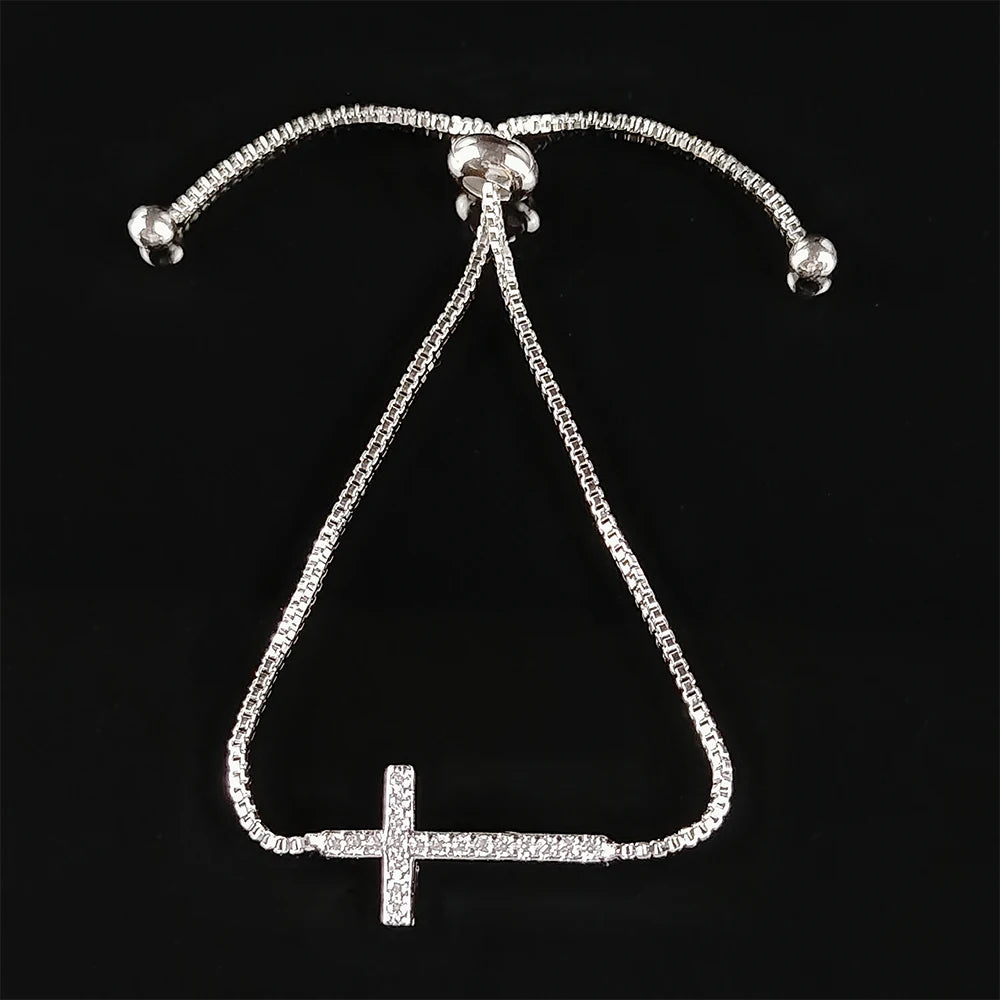 Gold Silver Color Tennis Bracelets Bangle for Women Wedding on Hand 99cents Man Jewelry Wholesale Goth Freeshippings Item S5877b