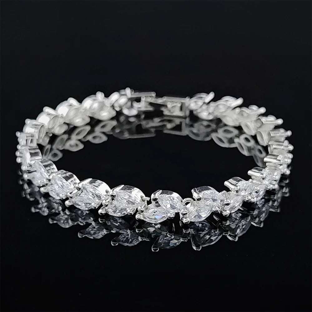 Gold Silver Color Tennis Bracelets Bangle for Women Wedding on Hand 99cents Man Jewelry Wholesale Goth Freeshippings Item S5877b