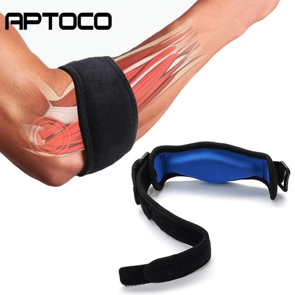 Aptoco Sports Safety Nylon Elastic Elbow Brace Sleeve Basketball Shooting Pads for Tennis Absorb Sweat  Lateral Pain Protection - yun-testing-1